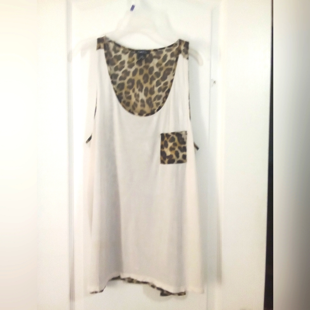 Rue21 White Tank Top Relaxed Boxy Style